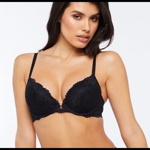 Fenty over lace push up bra with X charm